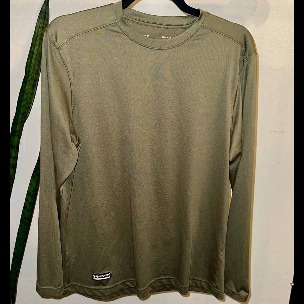 Under Armour Men's Olive Long Sleeve Tee